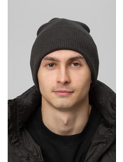 Бавовняна чоловіча шапка SHP-P0108 Сірий Темно-сірий