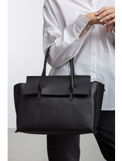 Сумка жіноча з натуральної шкіри SYM-03825-1 Чорний