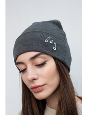 Бавовняна шапка SHP-1702 Сірий