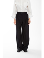 Штани з костюмної тканини BR-632 Чорний Чорний S S