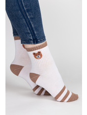 Шкарпетки SH-6112 Білий Біло-бежевий 2