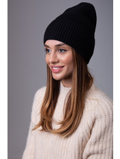Вовняна шапка SHP-45675 Чорний