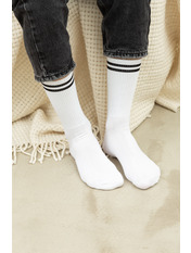 Чоловічі шкарпетки SH-1091-4 Білий Біло-чорний