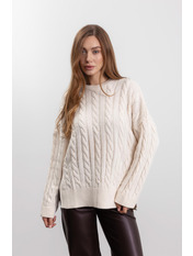 Светр KOF-241285 one size Молочний Молочний one size