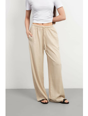 Штани з льону BR-136 Бежевий M/L Бежевий M/L