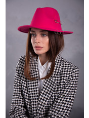 Капелюх фетровий KPF-Б1 Малиновий Рожевий