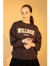 Світшот KOF-633 Темно-коричневий Коричневий XS