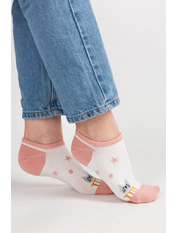 Шкарпетки SH-539-6 Рожевий Біло-рожевий 2
