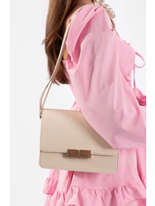 Сумка жіноча з еко-шкіри SYM-20119 Світло-бежевий Бежевий