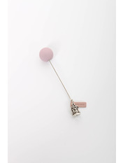 Брошка Торрес Рожевий яя_Длина 7(см)/ Ширина 1.5(см)