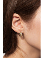 Сережки кільця SER-13332 Золотистий