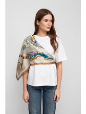 Хустка атласна APL-254386 Бежевий