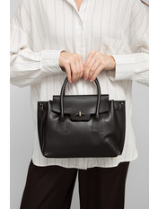 Сумка жіноча з натуральної шкіри SYM-03705 Чорний