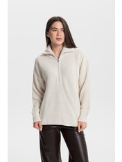 Светр вільний KOF-241195 one size Молочний Молочний one size