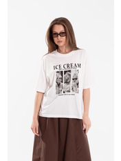 Футболка FUT-251037 one size Молочний Молочний one size