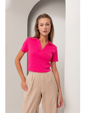 Топ трикотажний FUT-210102 Рожевий S