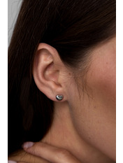 Сережки фігурні SER-12441 Сріблястий