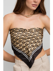 Хустка атласна APL-238290 Чорний