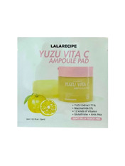 Освітлюючі пади з екстрактом юдзу Lalarecipe 2 шт Освітлення, вирівнювання тону Yuzu Vita C Ampoule Pad