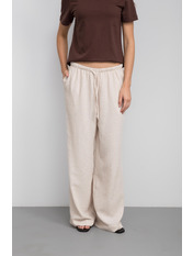 Штани з льону BR-571 XS/S Світло-бежевий Бежевий Світло-бежевий XS/S
