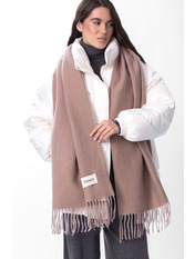 Шарф кашеміровий двохсторонній SH-11021 Капучиновий Бежевий