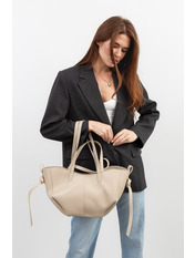 Сумка жіноча з еко-шкіри SYM-24-66 Бежевий Бізон