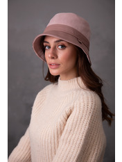 Панама PN-Фокс0164 Пудровий принт 56-57 Рожевий