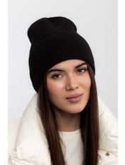Ангорова шапка SHP-48430 Чорний 1 Чорний