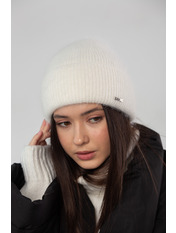 Ангорова шапка SHP-49164 Молочний