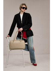 Сумка жіноча з еко-шкіри SYM-3-26-01 Бежевий Бізон