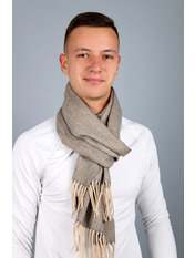 Чоловічий шарф MS-03 Капучиновий Коричневий