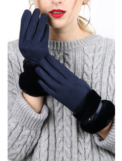 Жіночі рукавички сенсорні Круз Індиго one size Синій