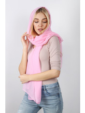 Шарф SVC-1903- Рожевий Хризантема рожевий