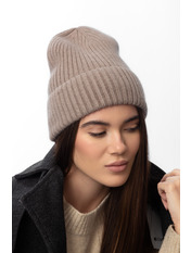 Ангорова шапка SHP-45654 Антік Коричневий