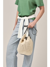 Шопер SHO-6К-263 Бежевий Бежевий+чорний