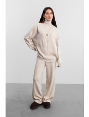 Трикотажний костюм KT-4712 Бежевий one size Бежевий one size