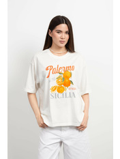 Футболка FUT-251101 Молочний one size Молочний one size