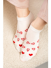 Шкарпетки SH-8045 Біло-червоний 1 Білий