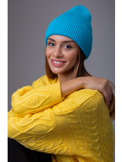 Бавовняна шапка SHP-47473 Блакитний. Блакитний