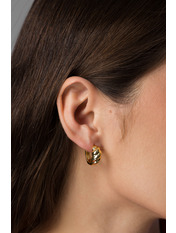 Сережки кільця SER-13477 Золотистий