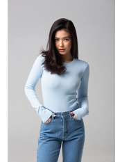 Лонгслів LG-8121 Блакитний Блакитний. S/M