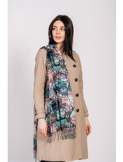 Шарф B-2004-N Бірюзовий Блакитний