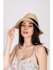 Капелюх федора SHL-2009 Капучиновий Коричневий