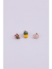 Набір сережок SER-857 Різнобарвний Різнокольоровий