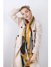 Шарф Твіла Жовтий яя_180*90