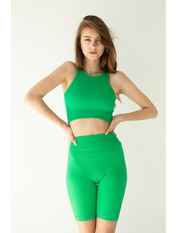 Трикотажний костюм в рубчик KT-240008 Зелений S