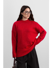 Светр прямий KOF-251103 one size Червоний Червоний one size