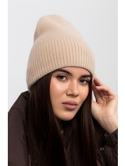 Ангорова шапка SHP-50996 Бежевий Екрю