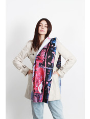 Шарф PK-1810 Джинсовий Синій яя_180*70