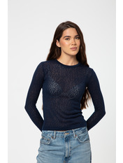 Лонгслів LNG-1253 M Темно-синій Синій Темно-синій M